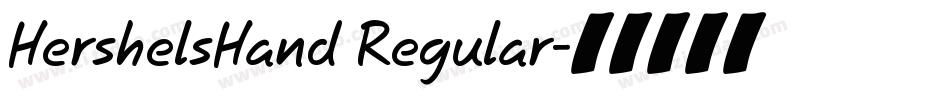 HershelsHand Regular字体转换